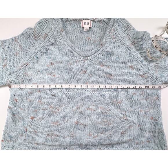 Urban Outfitters BDG Ryleigh Chunky Knit Pullover V-Neck Sweater Blue Size Large - Picture 10 of 11